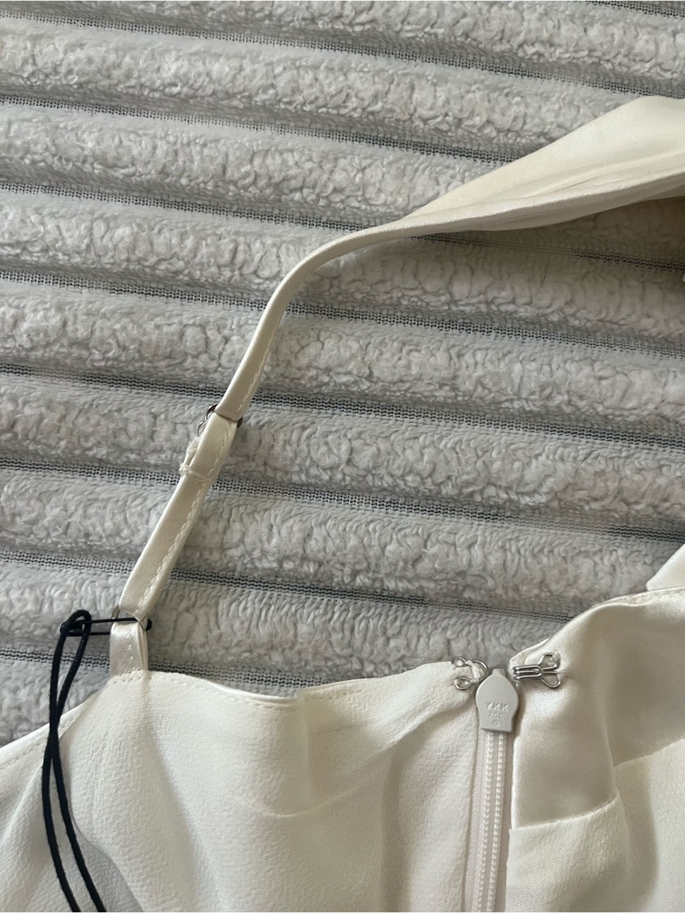 Reformation Ronda Silk Dress in Ivory - Picture 9 of 16